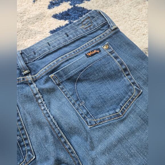 Fidelity Denim Hyacinth Low Waist Trouser Flare Jeans Size 31 Midnight Sapphire - Picture 4 of 12